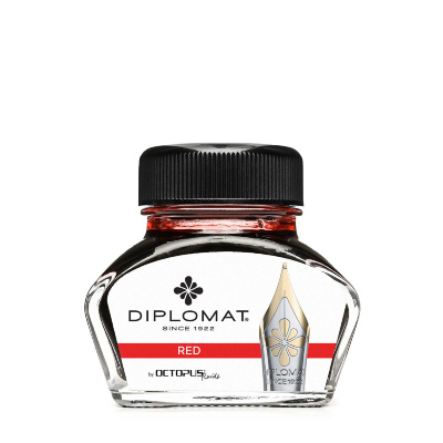 Чернила DIPLOMAT by Octopus Red красные 30мл