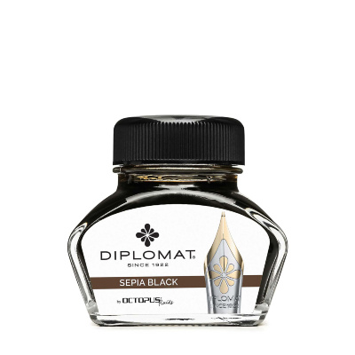 Чернила DIPLOMAT by Octopus Sepia Black черная сепия 30мл